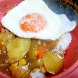 目玉焼き＆海苔のせカレーライス★